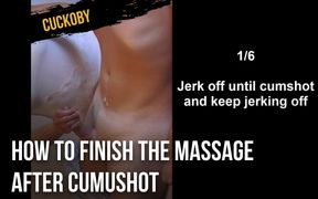 Thai massage instruction - How to finish the massage after cumushot