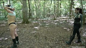 Forest double whipping _Mistress Lunatika
