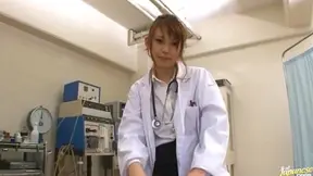 Arisa Ebihara Lovely Japanese model gives a naughty doctor a blowjob 2