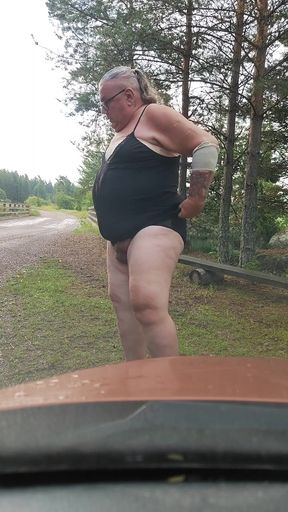 Jaw-dropping moment from "Outdoor strip big ass open balls hanging"