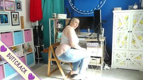 BBW Buttcrack Teacher POV Spying and Embarrasment (WMV)