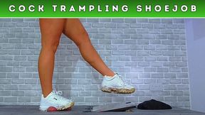 Trampling The Cum From Your Balls Under My Dirty Fila Disruptors (134) - Sole Cam - Trainer Trample CBT Crush Fetish Shoejob