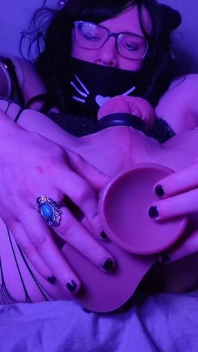 Close-up Deep Dildo Fucking and Cumshot