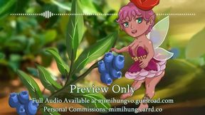 Fairy in a bottle: anime-style mouth-job POV with size difference