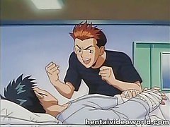 Nurse seduces patient into hentai fuck