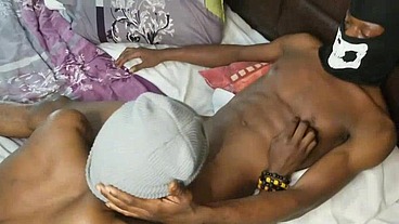 Ass stretching on an ebony ass