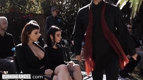 BurningAngel Marley Brinx Seduces A DILF Into Fucking Her During His Wife'_s Burial