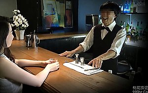 Japanese slut fucked at the bar