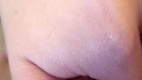 Brunette Spreads Ass for Close up Fingering