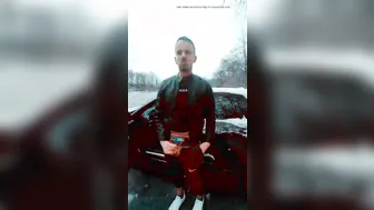 German Twink Exhibitionist Caught Cruising and Jerking in Public