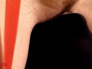 Multiple orgasms for Mistress Sadistra after pee in her dog's mouth