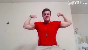 Michael Evans Flexes Hot Physique Ripe Cheeks Solo – Steamy Gay XXX