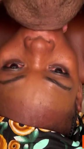 This BIG ASS BLACK MILF said her HUSBAND was waiting for her... So I made her CUM in time   Clip 2