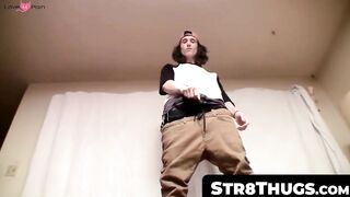 Str8Thugs.com - Straight thug Sean Johansen's big dick wanking session in solo play