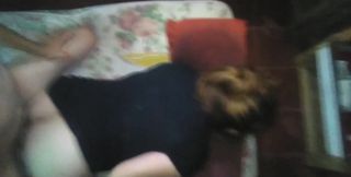 While Recording with the Cell Phone I Took Her From the Side with Her Black Dress Raised