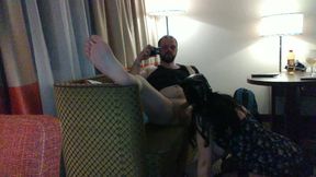 Wife Sucks off Stranger in Motel