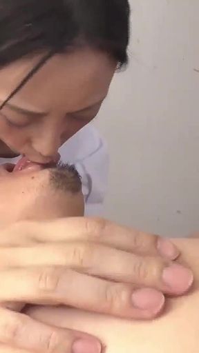 A Blowjob, Balls Licked and Kissed, Her Tits and Nipples Massaged. the Body Played Driving Each Other Crazy -3