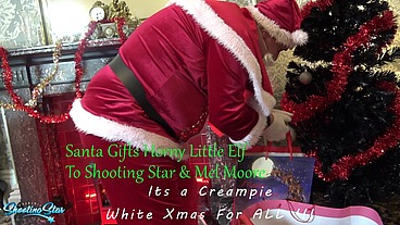 Elf Creampie as Santa is Cuckold For Christmas