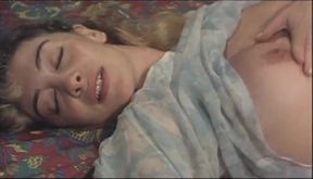 Skinny blonde hairy sluts in a sexaction in a vintage movie
