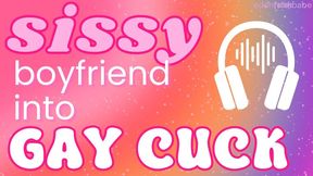 Turning Sissy Boyfriend into Tiny Dick Gay Cuck Audio-Visual