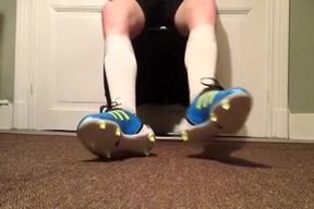 1 Football Cleats, White Socks To Lick