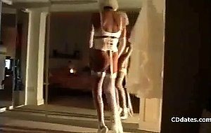 Amateur crossdresser in lingerie