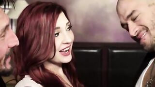 Triple Penetration Frenzy #2 - Hot MILF Amber Ivey Sandwiched by Two Hunks