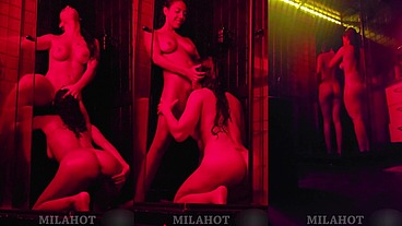 Sexo lésbico apaixonado com minha amiga no chuveiro COMPLETO