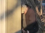 Caught Pissing at Truckstop