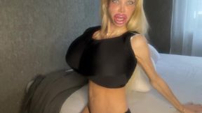 My first fuck clip with my new 5500 cc boobs... Hot !