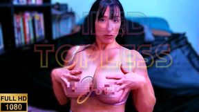 Oiled topless JOI wmv