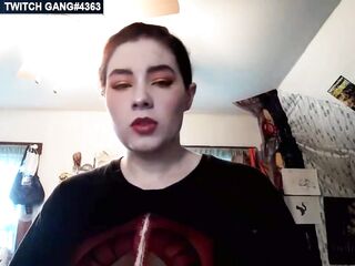 Twitch Streamer do handstand and her bazookas fall out & accidental nipslips #140