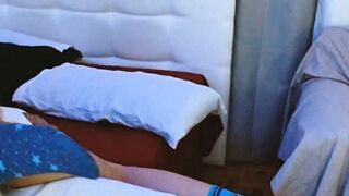 Amature Girl Next Door Sucks Her Boyfriend's Dick In Bed And Gets A Facial