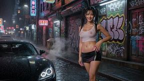 asian street whore: public pussy play and toilet fuck ai generated