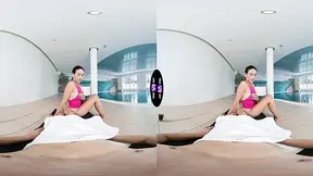 Hot girlfriend demands cum on her belly in tiny bikini