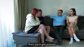 I Swappe My Hot GF with Another Couple &amp_ Fucked His Busty Wife Till I Exploded on Her Pussy