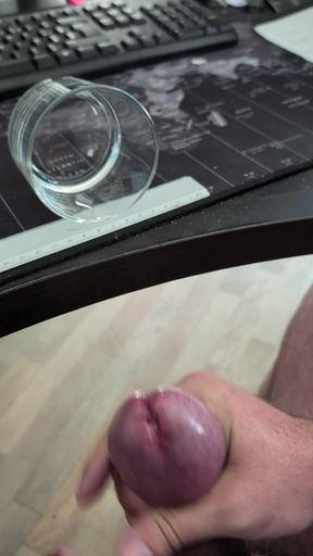 Ejaculation in a glass