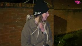 street girl fucks herself with a toothbrush!