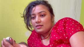 OMG! I'm alone with my step mother and I asked help to fuck my tight dick