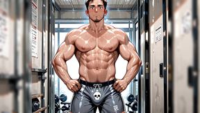 Ai Men with Huge Muscles