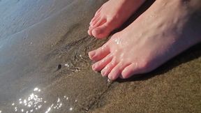 Beach day with you, My little foot freak!