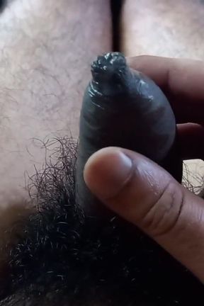 Tight Foreskin Phimosis Dick Closeup Dripping Precum Until Cum