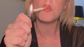 Goddess verbally degrades and humiliates her personal ashtray POV JOI CEI