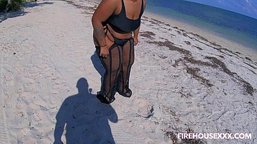 FireHousexxx BTS Shoot with Juicy Tee Beach Suck preview