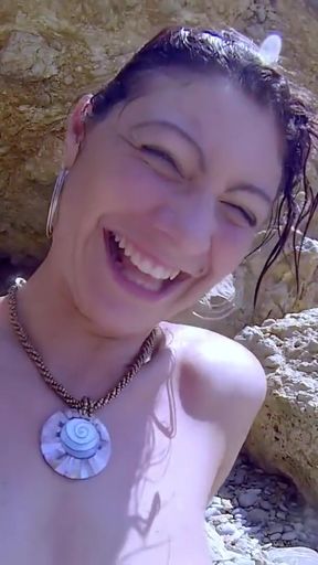 Unforgettable moment from &quot;Anal rascality at the beach with the delicious French Julia Gomez&quot;