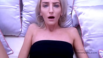 Slutty Blonde at anal casting