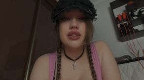 Braces & Tits Worship Captivate – Obsessed with My Metal Braces and Perfect Tits in Pink Tank Top