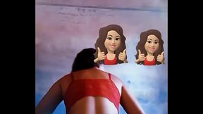 Novinha rebolando