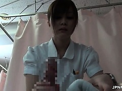 Sexy asian nurse goes crazy