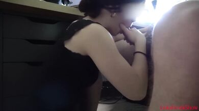 Amateur Brunette Won't Let Me Finish the Edit Unless I Finish Inside Her First